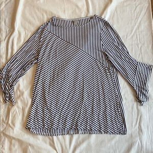 (Women’s XL) Striped Tunic Top